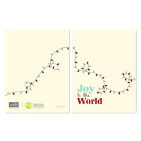 Twinkling Joy Greeting Card Template - MDS