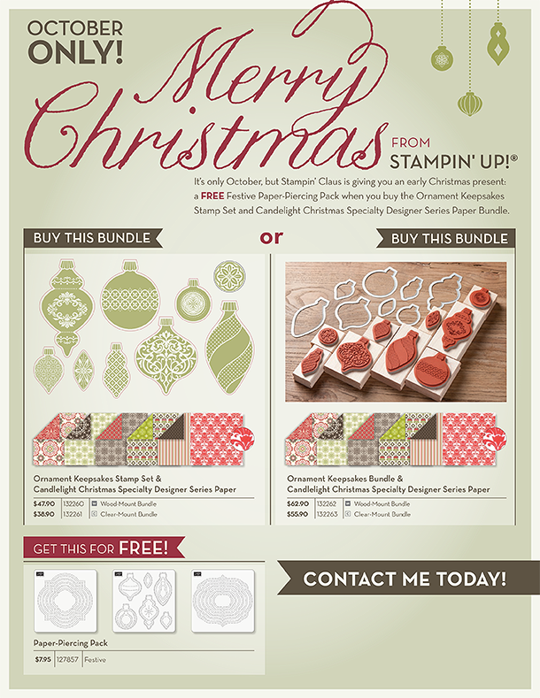 Stampin' Up! October  2-12 Promotion 