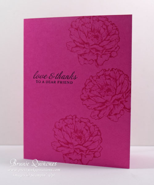 Prized Peony simple stamping