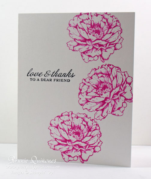 Prized Peony simple stamping