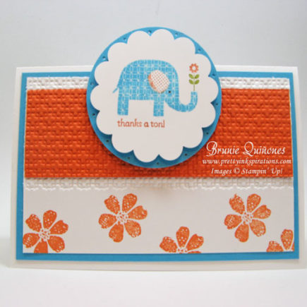 Tent Topper with Patterned Occasions Stamp