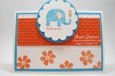 Tent Topper with Patterned Occasions Stamp