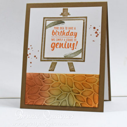 painter's palette birthday card