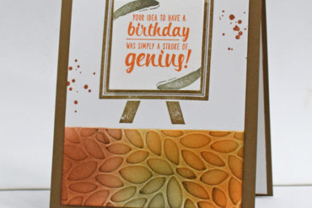 painter's palette birthday card