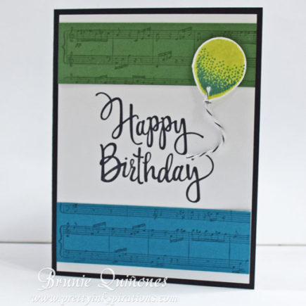 Sheet Music, Stylized Birthday