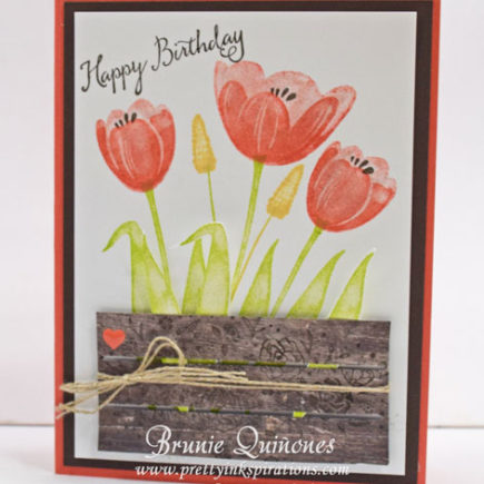 Tranquil Tulips, Wood Words