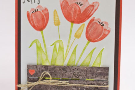 Tranquil Tulips, Wood Words