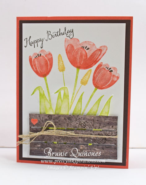 Tranquil Tulips, Wood Words
