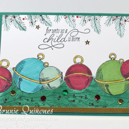 Chistmas card with jingle bells