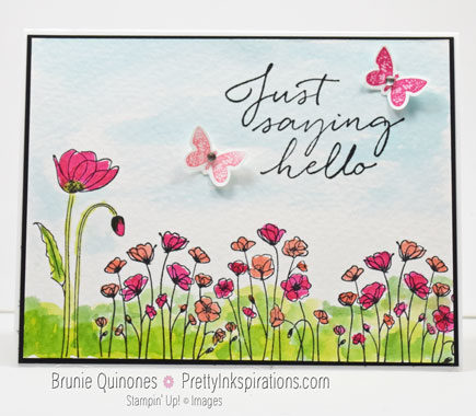 Painted Poppies, Tasteful Touches, Butterfly Wishes