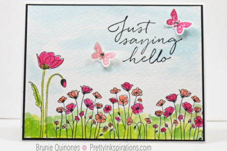 Painted Poppies, Tasteful Touches, Butterfly Wishes
